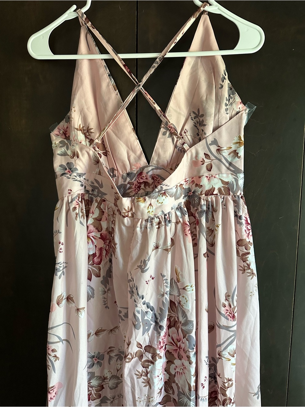 SHEIN Light Pink Floral Maxi Dress - Picture 7 of 10